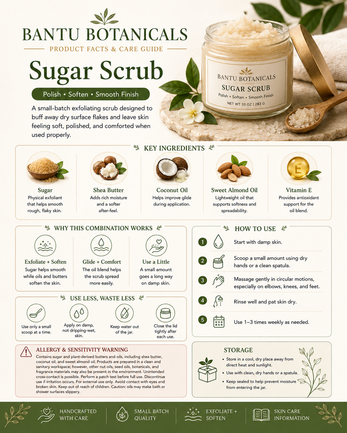 Sugar Scrub brochure preview