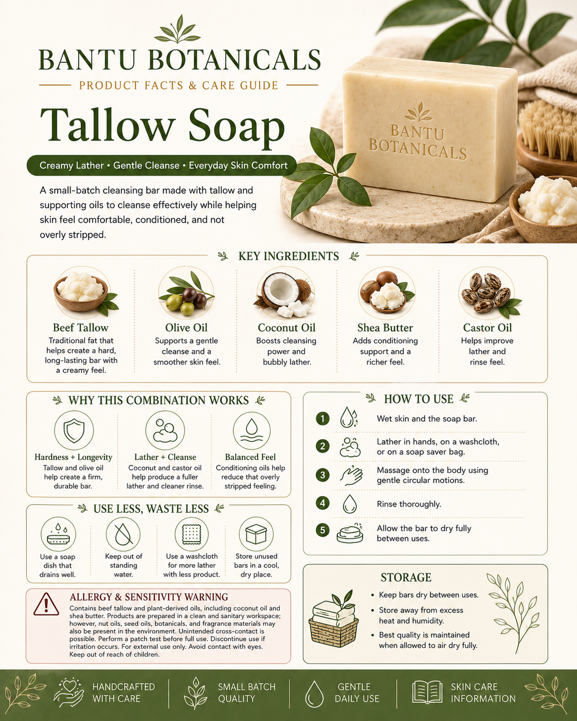 Tallow Soap brochure preview